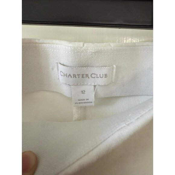 Charter club women’s size 12 white pants - Picture 4 of 6